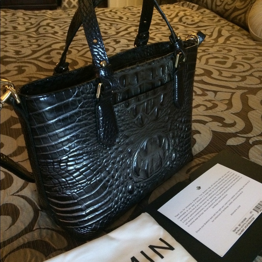 Brahmin Mini Misha Handbag Purse Nightfall NWOT